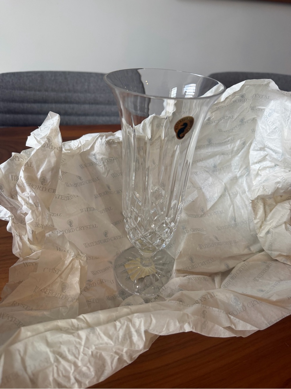Waterford Lismore FYD 9” Vase new in box crystal